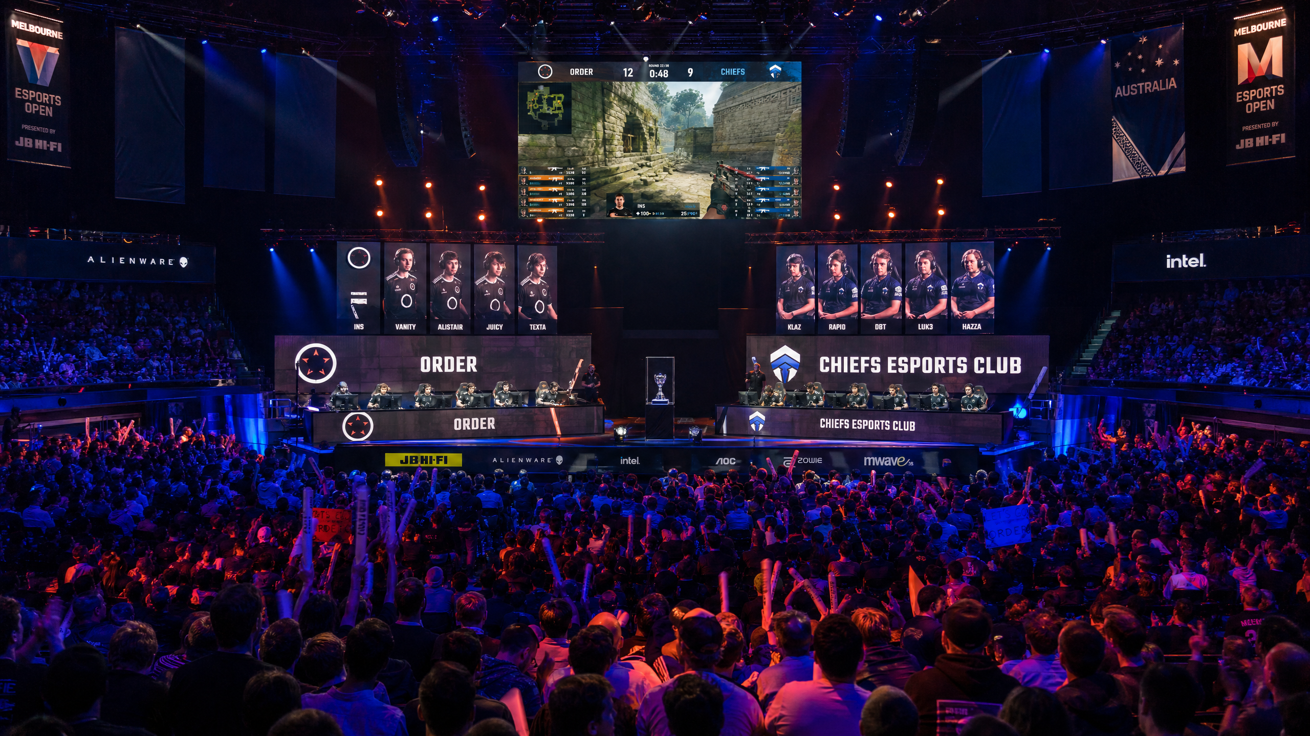 Esports tournament arena in Australia